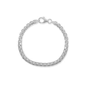 8.5 5mm Rounded Box Chain Bracelet