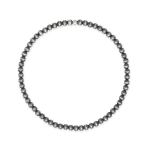 3mm Oxidized Bead Stretch Bracelet