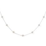 16 Sterling Silver 9 Cultured Freshwater Pearl Necklace