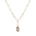 20 14 Karat Gold Plated Charm Drop Necklace
