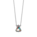 18 + 2 Oxidized Spiny Oyster and Turquoise Necklace