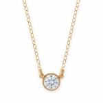 16 + 2 14/20 Gold Filled 6mm CZ Necklace