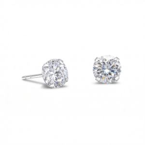 6mm CZ Stud Earrings