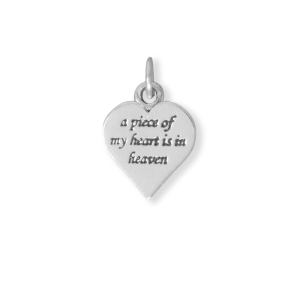 Oxidized A Piece of My Heart... Charm