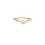 14/20 Gold Filled CZ V Design Ring