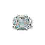 Wire Set Roman Glass Ring