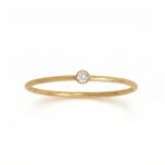 14/20 Gold Filled 2mm Lab Grown Diamond Ring