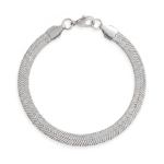 7 Stainless Steel 5.5mm Herringbone Bracelet
