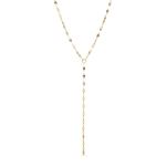 15 18 Karat Gold PVD Stainless Steel Coffee Chain Y-Drop Necklace