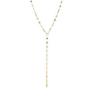 15 18 Karat Gold PVD Stainless Steel Coffee Chain Y-Drop Necklace