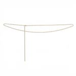 31 + 4 18 Karat Gold PVD Stainless Steel Singapore Waist Chain