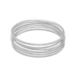 Set of Seven 8 Handmade Round Tube Bangles