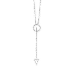 24 Multishape Lariat Necklace