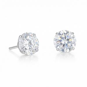 8mm CZ Stud Earrings