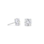 6mm Square CZ Stud Earrings
