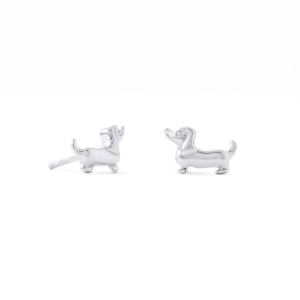 Cute Shiny Dachshund Stud Earrings
