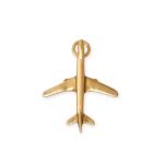 Silver or Gold 3D Jet Charm