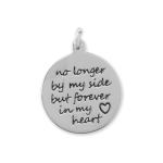 Rhodium Plated Forever in My Heart Charm