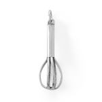 Oxidized 3D Wire Whisk Charm
