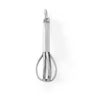 Oxidized 3D Wire Whisk Charm