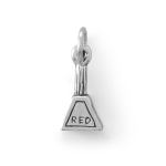 Oxidized 3D Red Nail Polish Bottle Charm