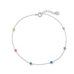9.25 + 1 Multicolor Bead Anklet