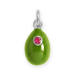 Stainless Steel Martini Olive Charm