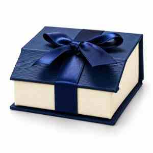 Premium ribbon-wrapped jewelry gift box